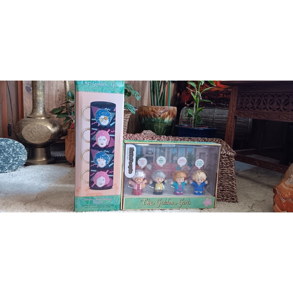 Golden Girls Collectibles; Stacking Mug Set + Little People Set NIB